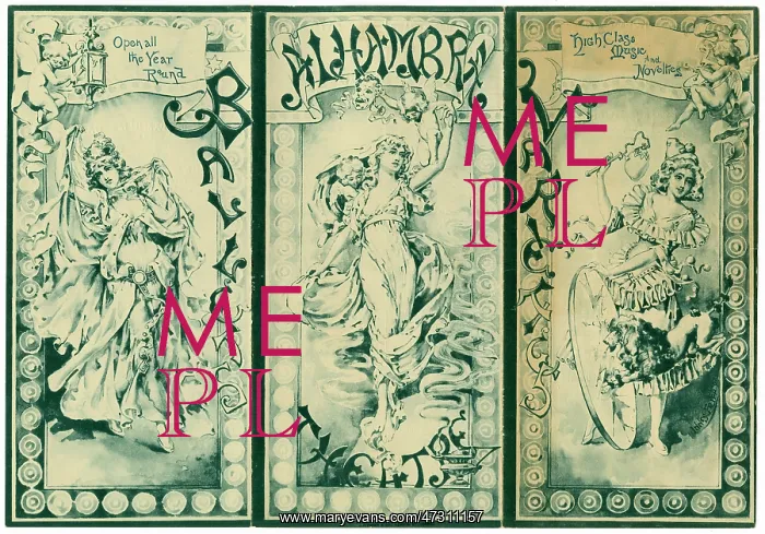 : Alhambra Theatre - 1892 : Alhambra Theatre - 1892
