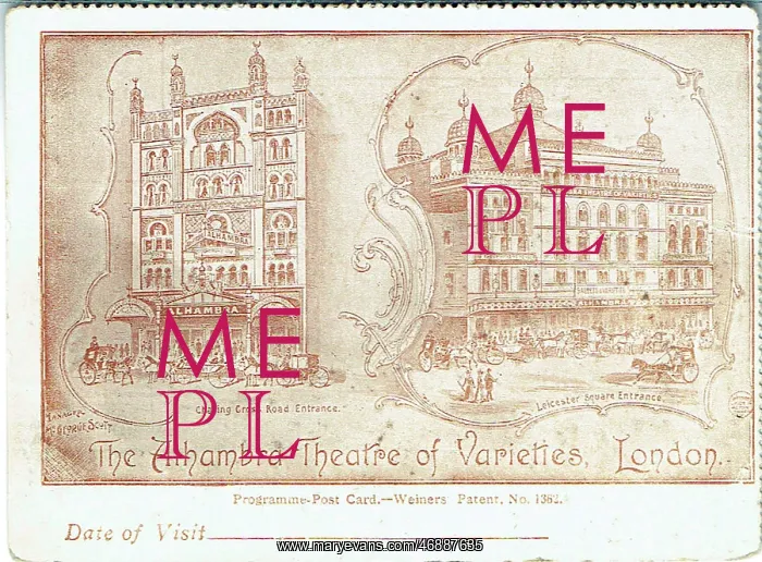 : Alhambra Theatre of Varieties, London : Alhambra Theatre of Varieties, London