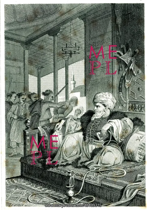  : Ali Pasha with hookah