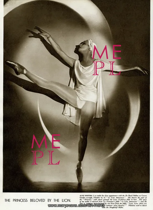 : Alice Nikitina 1937 : Alice Nikitina 1937