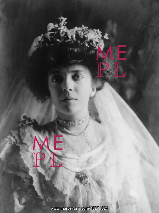 : Alice Roosevelt (1884-1980), in her wedding ? : Alice Roosevelt (1884-1980), in her wedding ?