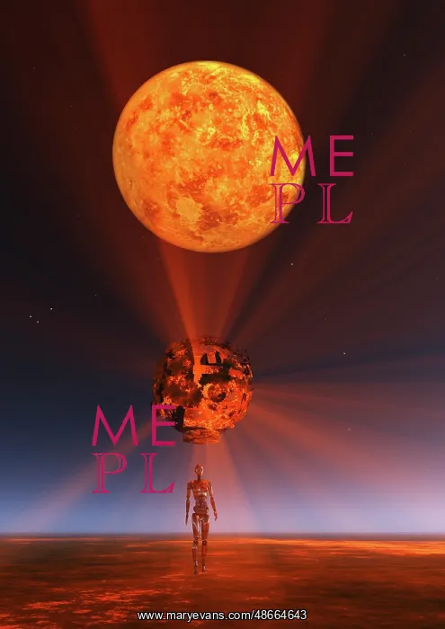 : An alien android using a probe to explore an alien : An alien android using a probe to explore an alien