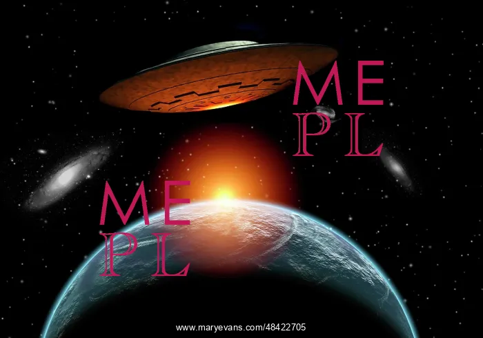 : An alien flying saucer visiting the Earth : An alien flying saucer visiting the Earth