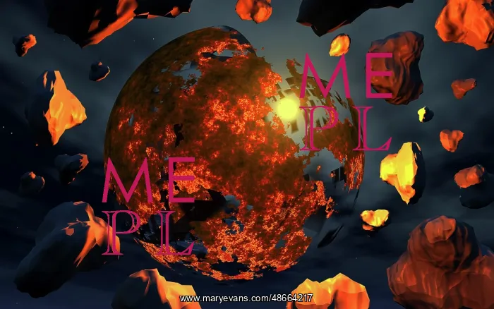 : An alien planet or moon, breaking apart : An alien planet or moon, breaking apart