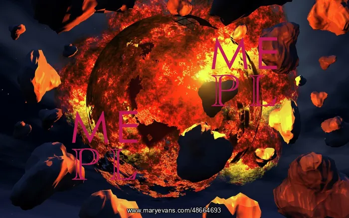 : An alien planet or moon, breaking apart : An alien planet or moon, breaking apart