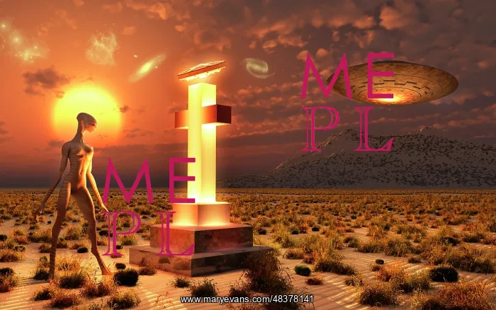 : An alien returning to the famous crash site in Roswell, New : An alien returning to the famous crash site in Roswell, New