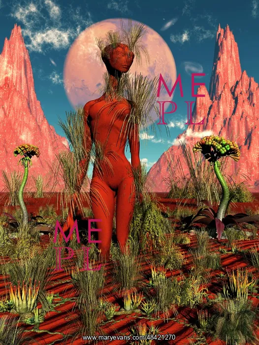 : An alien being in a state of meditation with the native ? : An alien being in a state of meditation with the native ?
