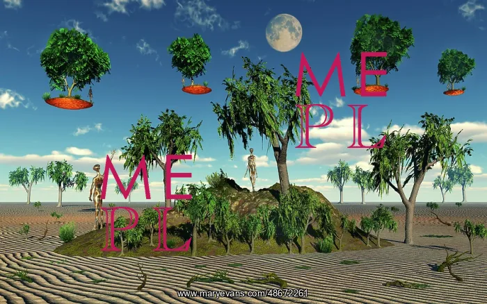: Aliens using their flying saucers to deliver trees : Aliens using their flying saucers to deliver trees