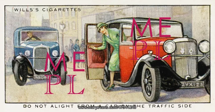  : Alighting from Car