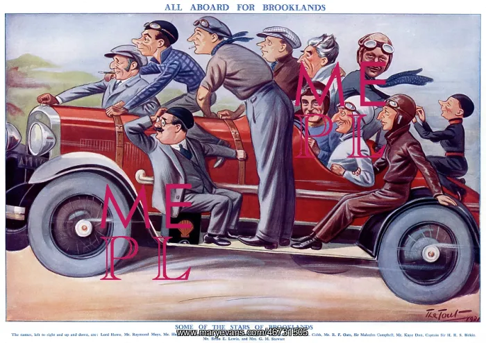 : All Aboard for Brooklands by The Tout 1931 : All Aboard for Brooklands by The Tout 1931