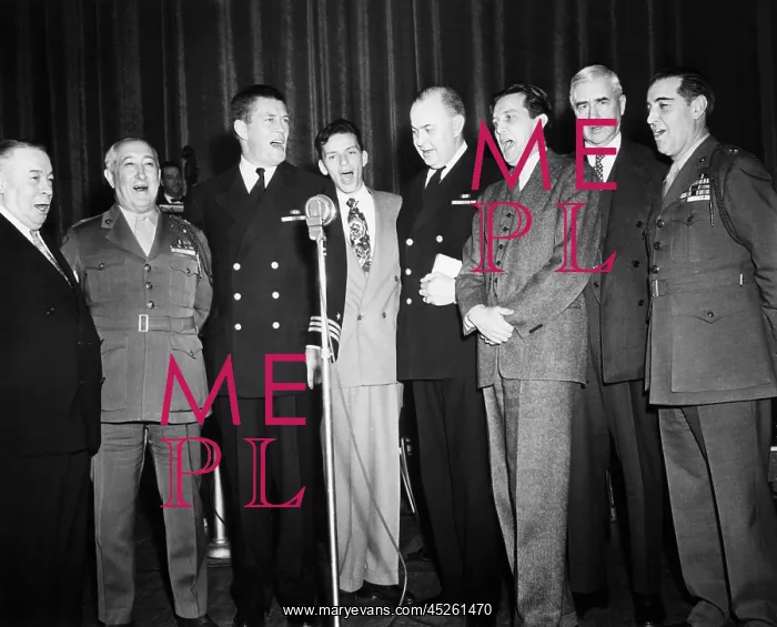 : An all star octet entertains visiting editors and : An all star octet entertains visiting editors and