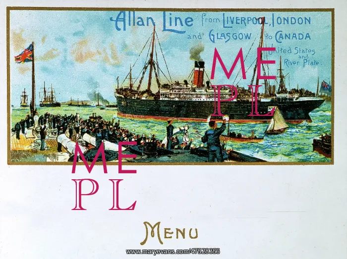  : Allan Line menu