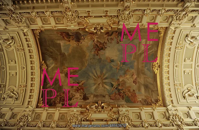 : Allegorical fresco. Hall ceiling. Museum of Ethnography. Bud : Allegorical fresco. Hall ceiling. Museum of Ethnography. Bud