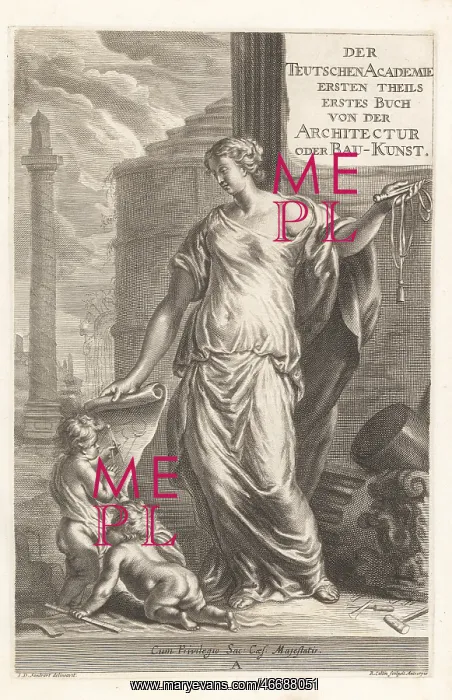 : Allegorical frontispiece with personification : Allegorical frontispiece with personification