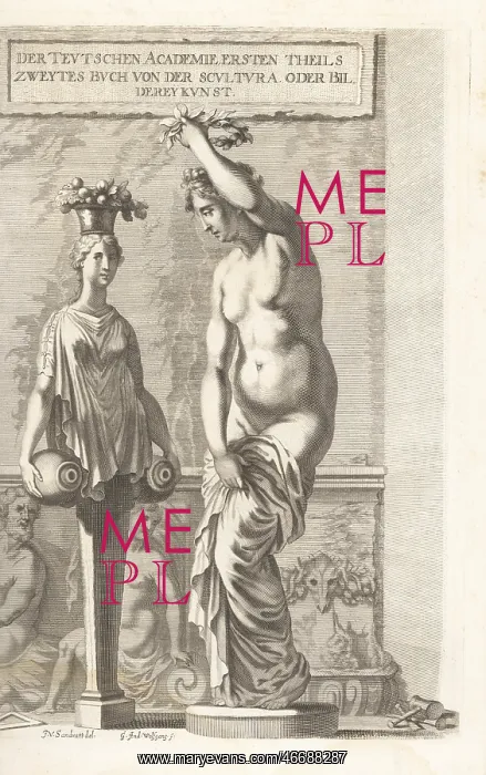 : Allegorical frontispiece with personification of Sculpture : Allegorical frontispiece with personification of Sculpture