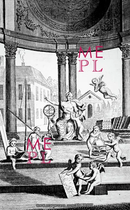  : Allegorical frontispiece titled Learning, Reason and Art