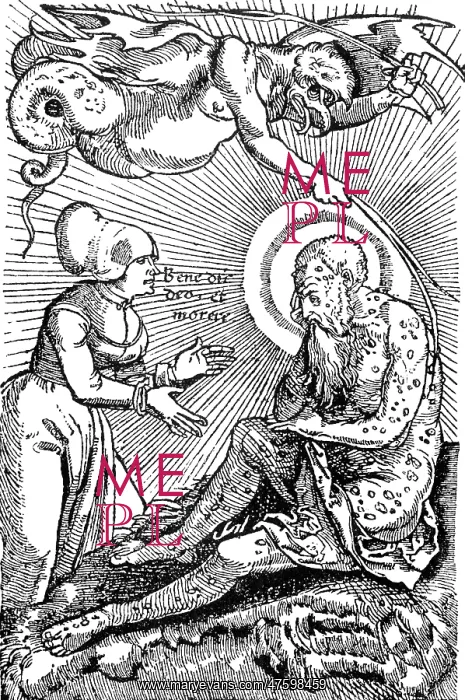 : Allegorical Illustration of Plague : Allegorical Illustration of Plague