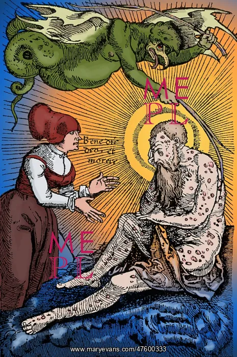 : Allegorical Illustration of Plague : Allegorical Illustration of Plague