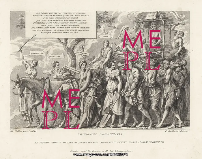 : Allegorical procession of the Triumph of Poverty : Allegorical procession of the Triumph of Poverty