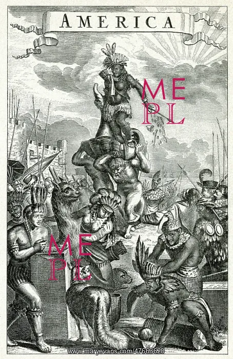 : Allegorical Representation of America : Allegorical Representation of America