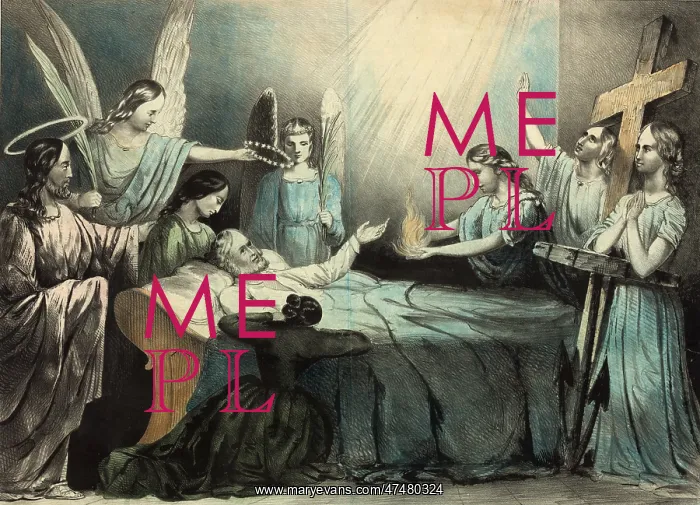 : Allegorical representation of the dying Christian : Allegorical representation of the dying Christian