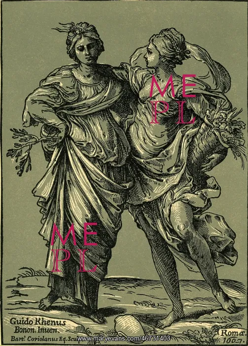 : allegories, cornucopia as symbol of plenty, woodcut : allegories, cornucopia as symbol of plenty, woodcut