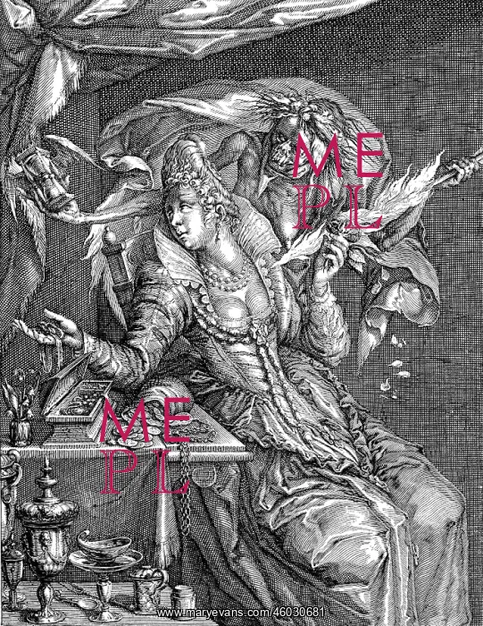 : allegories, vices, Vanity (Vanitas), copper engraving : allegories, vices, Vanity (Vanitas), copper engraving