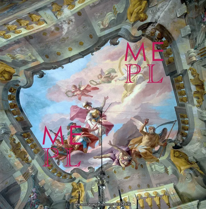 : Allegory of Time, fresco by : Allegory of Time, fresco by