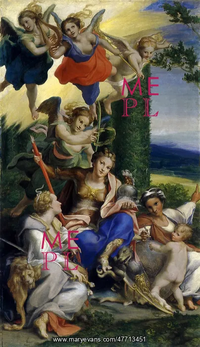 : Allegory of Virtues, by Correggio : Allegory of Virtues, by Correggio