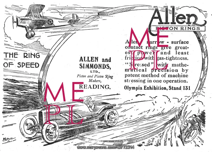 : Allen & Simmonds Pistons & Piston Rings For Aero Engines : Allen & Simmonds Pistons & Piston Rings For Aero Engines