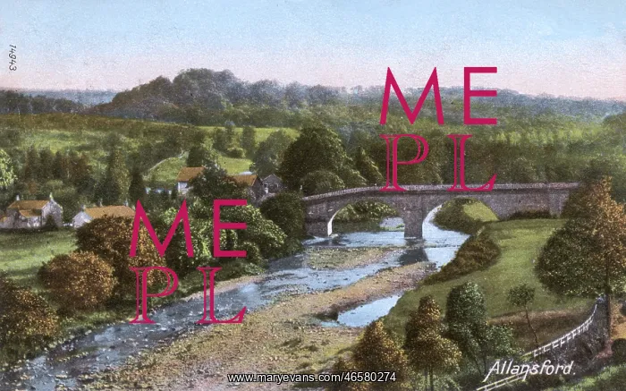 : Allensford, Co. Durham - Old Bridge : Allensford, Co. Durham - Old Bridge