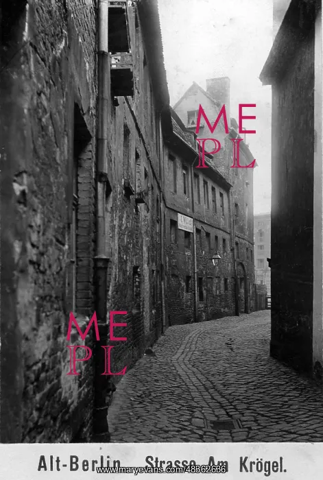 : Alley Am Krogel in Berlin, 1905 : Alley Am Krogel in Berlin, 1905