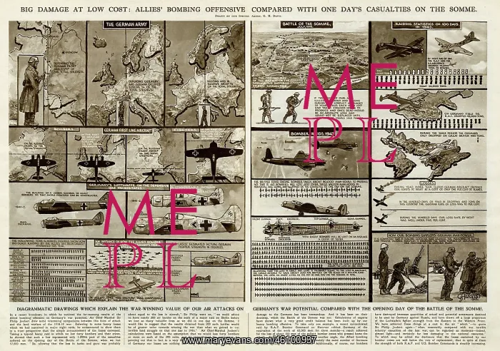 : Allied bombing compared with the Somme by G. H. Davis : Allied bombing compared with the Somme by G. H. Davis