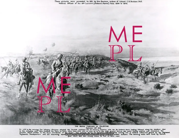 : Allied breakthrough in Palestine, WW1 : Allied breakthrough in Palestine, WW1