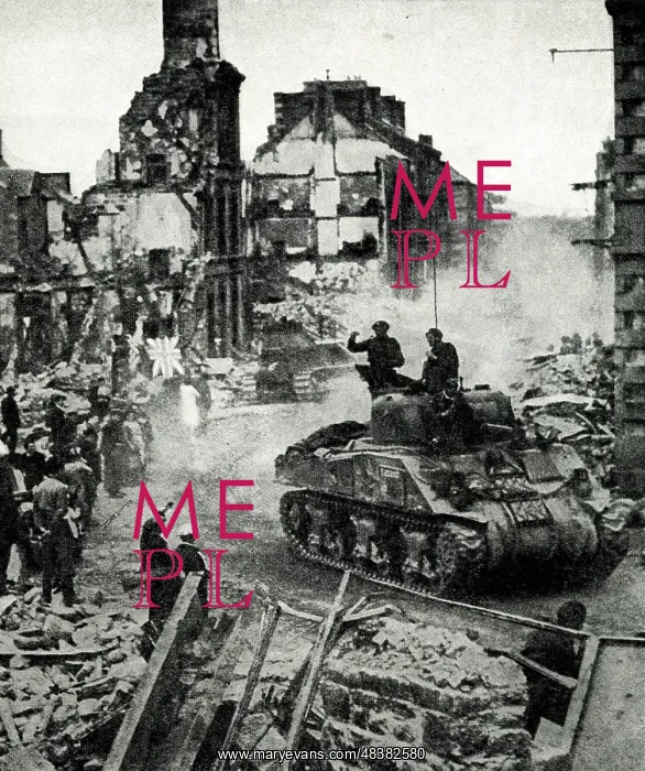 : Allied forces progress across Normandy, France, WW2 : Allied forces progress across Normandy, France, WW2