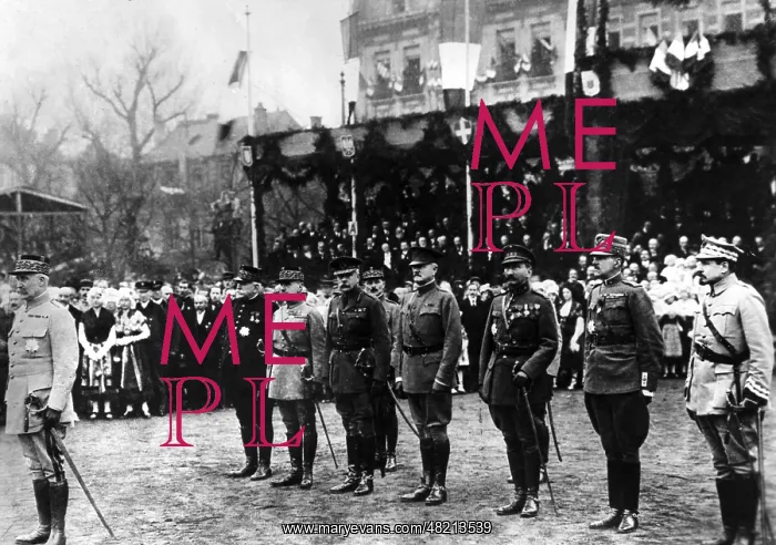 : Allied Generals in Metz at the end of the war, 1918 : Allied Generals in Metz at the end of the war, 1918