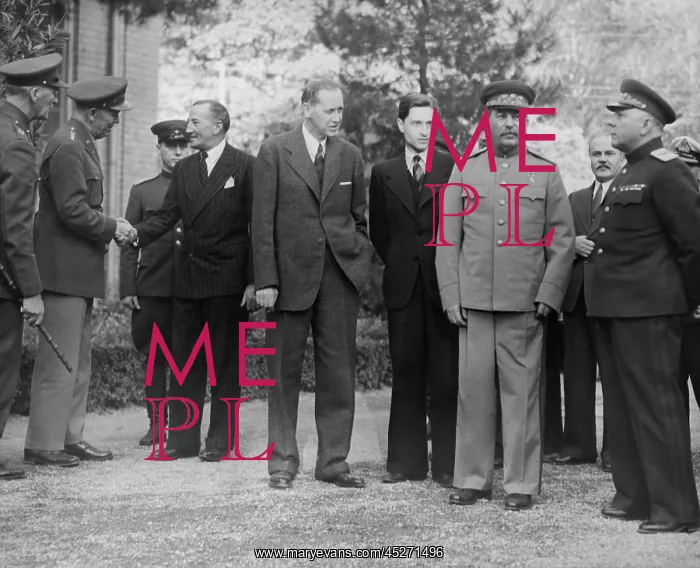 : Allied leaders and delegates at the Teheran Conference : Allied leaders and delegates at the Teheran Conference