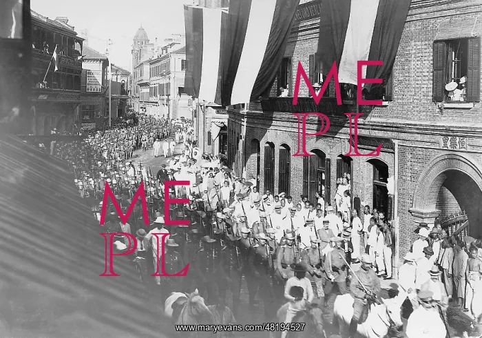 : Allied parade in Shanghai, 1900 : Allied parade in Shanghai, 1900