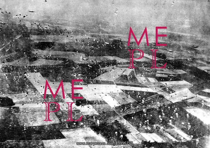 : Allied Paratroops over Wesel; Second World War, 1945 : Allied Paratroops over Wesel; Second World War, 1945