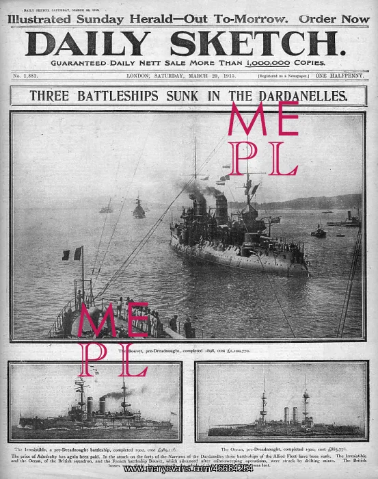 : Allied ships sunk in the Dardanelles, WW1 : Allied ships sunk in the Dardanelles, WW1