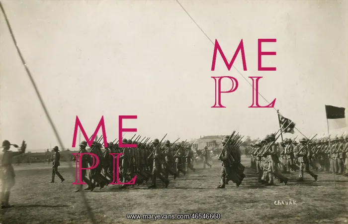  : Allied Troops parading - Chanak, Turkey