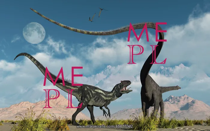 : An Allosaurus in a deadly battle with a Diplodocus dinosaur : An Allosaurus in a deadly battle with a Diplodocus dinosaur
