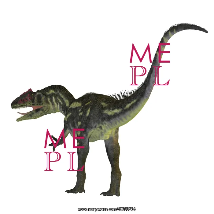 : Allosaurus dinosaur on white background : Allosaurus dinosaur on white background