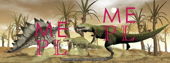 : Two Allosaurus dinosaurs attack a lone Stegosaurus in the ? : Two Allosaurus dinosaurs attack a lone Stegosaurus in the ?