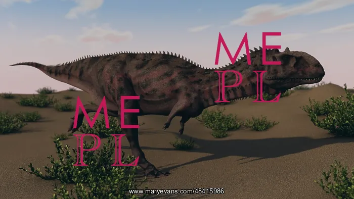 : Alluring Majungasaurus in swamp grassland : Alluring Majungasaurus in swamp grassland