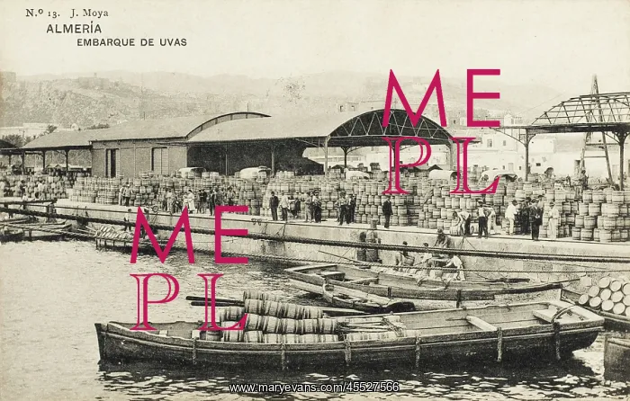 : Almeria, Spain - Embarkation of Eggs in barrels : Almeria, Spain - Embarkation of Eggs in barrels
