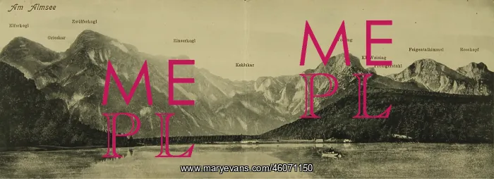 : Almsee (Upper Austria). About 1905. Panorama : Almsee (Upper Austria). About 1905. Panorama