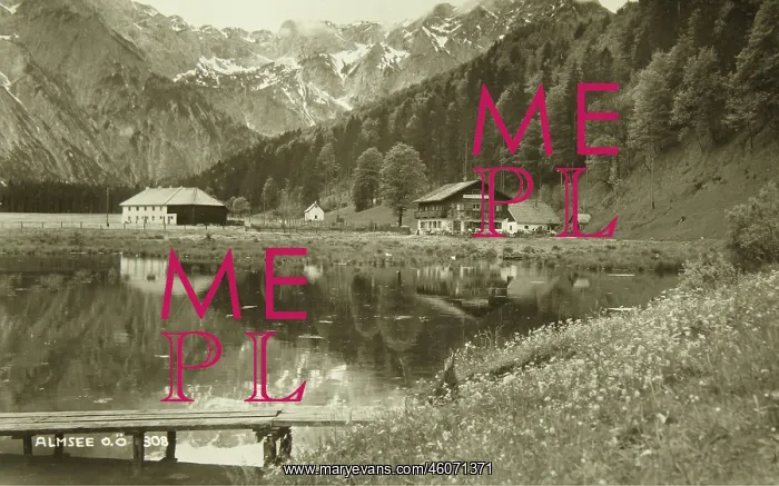 : Almsee (Upper Austria). 1973. Photograph by : Almsee (Upper Austria). 1973. Photograph by