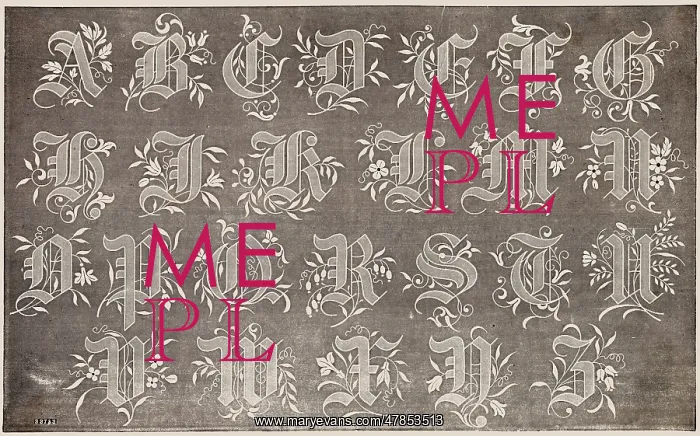 : Alphabet for cambric handkerchiefs : Alphabet for cambric handkerchiefs