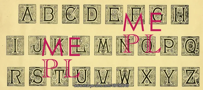  : Alphabet initials A-Z